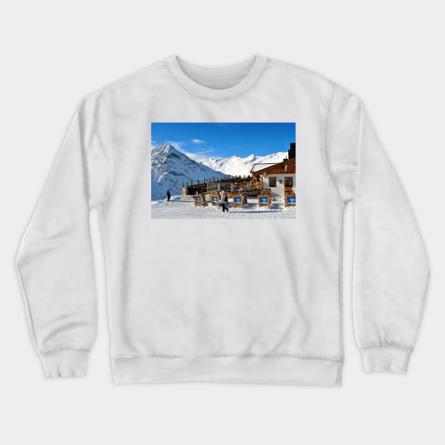Obergurgl Hochgurgl Tirol Austrian Alps Austria Crewneck Sweatshirt by Andy Evans Photos